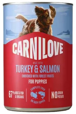 Carnilove Dog Turkey & Salmon Puppy - łosoś i indyk puszka 400g