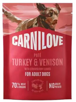 Carnilove Dog Turkey & Venison - indyk i dziczyzna saszetka 300g