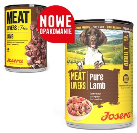 Josera Pies Meat Lovers Pure Jagnięcina puszka 400g