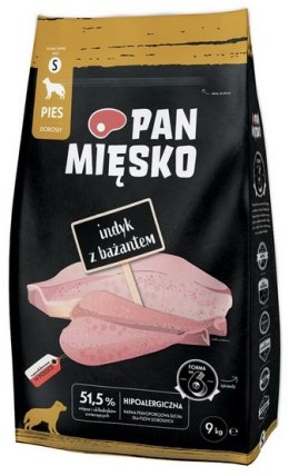 Pan Mięsko Karma sucha dla psa - indyk i bażant chrupki S 9kg