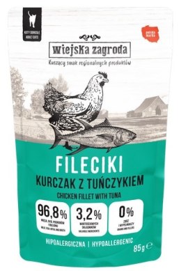Wiejska Zagroda Kot Fileciki kurczak z tuńczykiem saszetka 85g