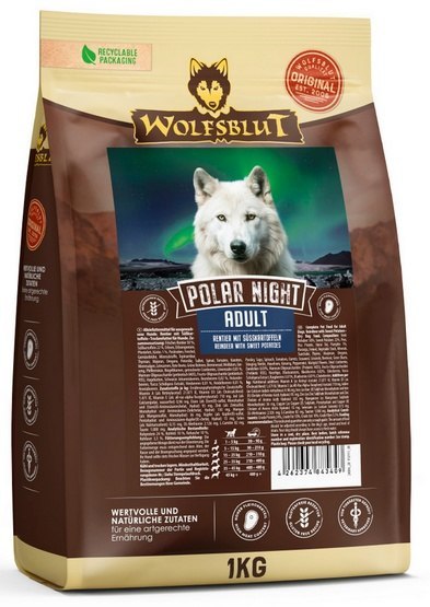Wolfsblut Dog Polar Night Adult - renifer i bataty 1kg