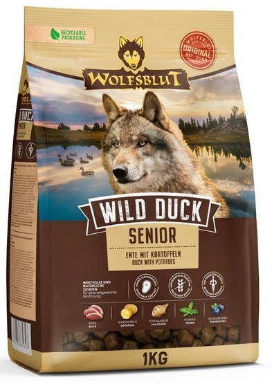 Wolfsblut Dog Wild Duck Senior - kaczka i ziemniaki 1kg