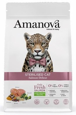 Amanova Cat Sterilised Salmon Deluxe - łosoś 300g [termin ważności: 19.09.2026]