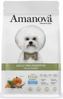 Amanova Dog Adult Mini Digestive Divine Rabbit - królik 800g [termin ważności: 29.11.2026]