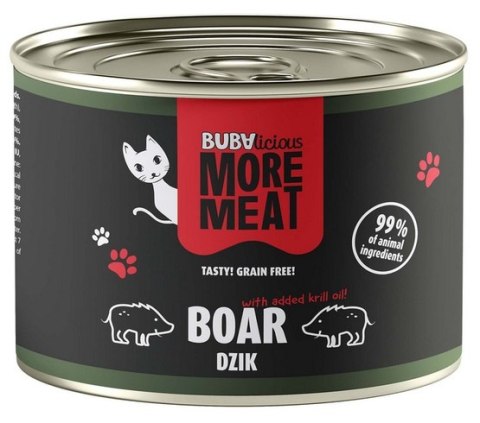BUBAlicious Kot More Meat Mono dzik puszka 185g