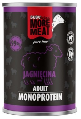 BUBAlicious Pies More Meat Mono jagnięcina puszka 400g