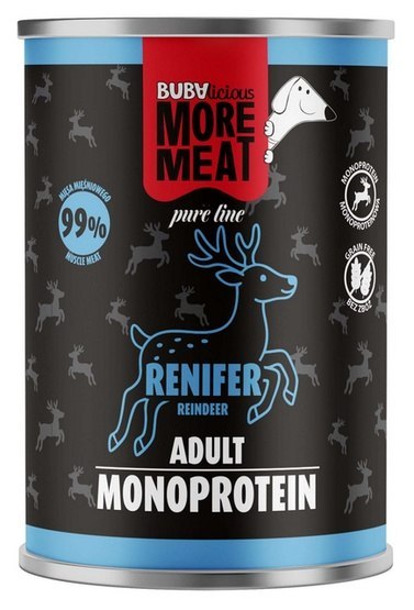 BUBAlicious Pies More Meat Mono renifer puszka 400g