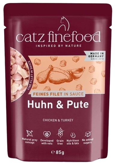 Catz Finefood Feines Filet In Sauce Kurczak i indyk saszetka 16x85g