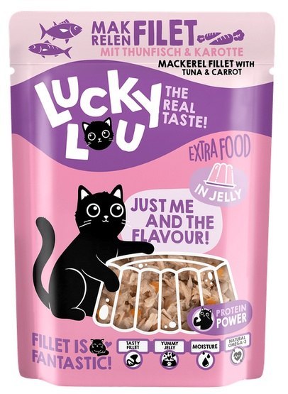 Lucky Lou Extrafood Makrela i tuńczyk w galaretce saszetka 70g