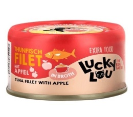 Lucky Lou Extrafood Tuńczyk i jabłko w bulionie puszka 12x70g