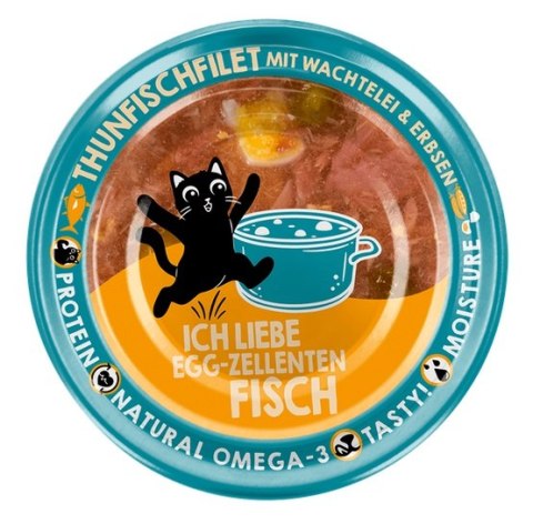 Lucky Lou Extrafood Tuńczyk i jajko przepiórcze w bulionie puszka 70g