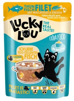 Lucky Lou Extrafood Tuńczyk i jajko przepiórcze w bulionie saszetka 70g