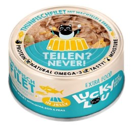 Lucky Lou Extrafood Tuńczyk i jajko przepiórcze w galaretce puszka 70g