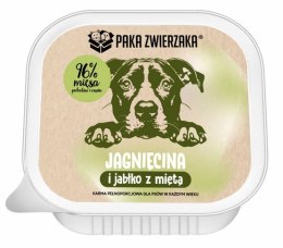 Paka Zwierzaka Jagnięcina i jabłko z miętą tacka 150g