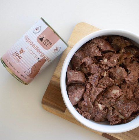 Paka Zwierzaka PEPE VET Hypoallergenic Horse puszka 400g