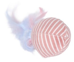 Zolux Zabawka dla kota Piłka z piórkami Malo 4cm różowa