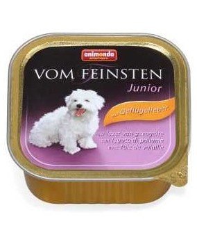 Animonda vom Feinsten Dog Junior Wątróbka drobiowa 150g Animonda vom Feinsten Dog Junior Wątróbka drobiowa 150g